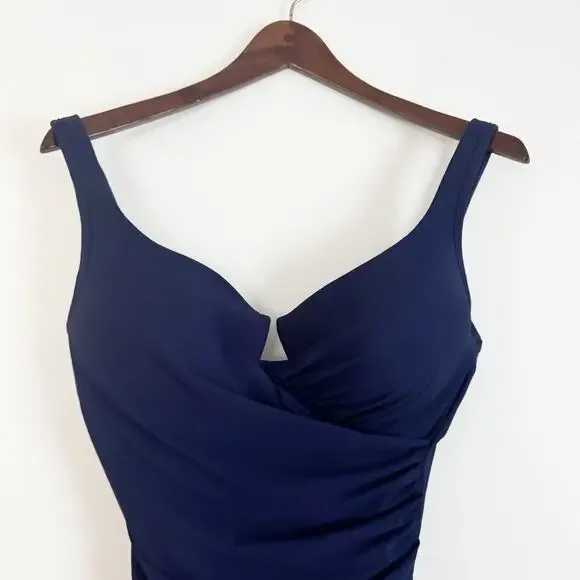 MIRACLESUIT Escape One Piece Swimsuit Navy Blue 14 - Picture 3 of 8